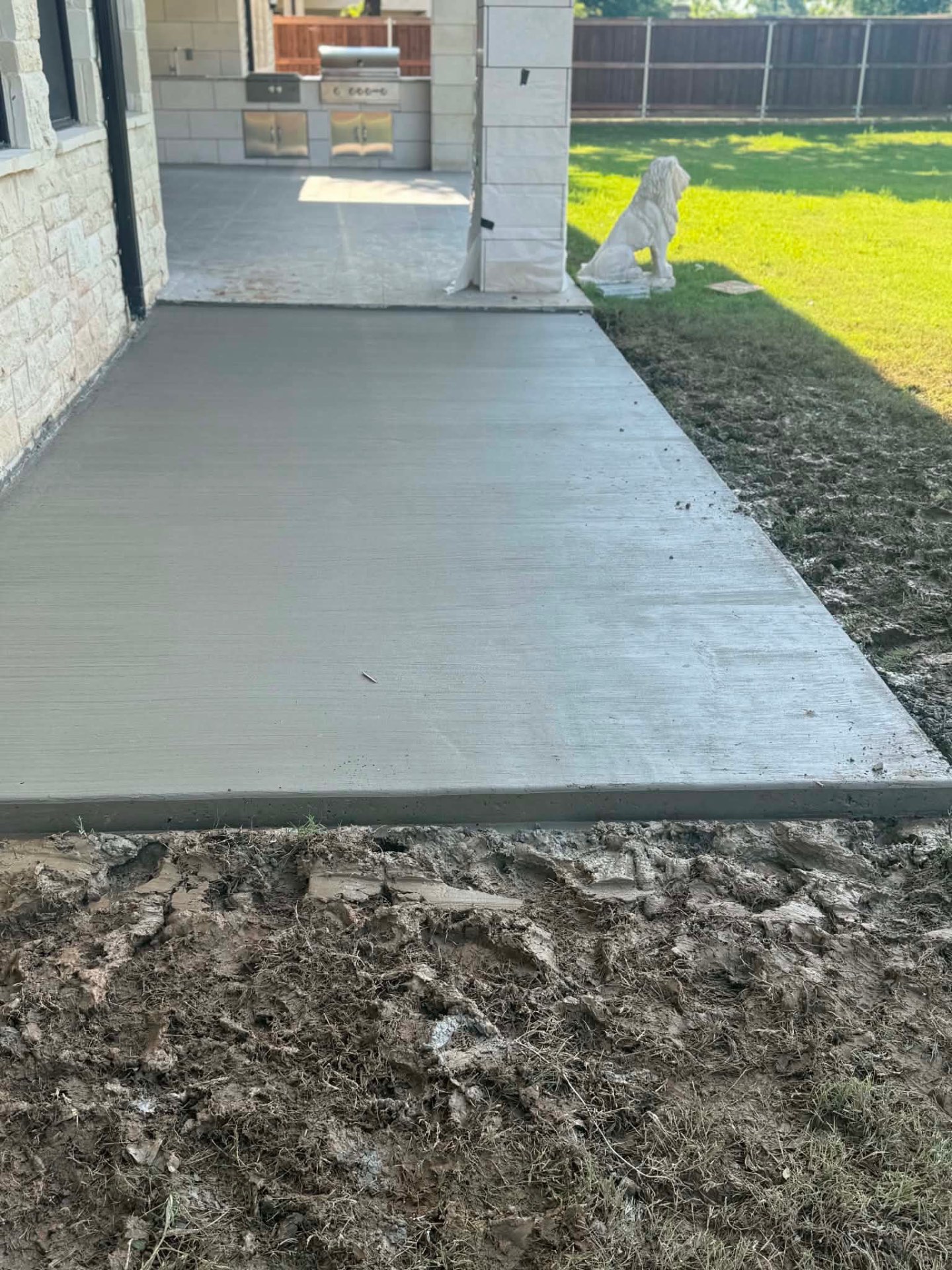 Back Patio Slab in Southlake, TX by Junior Concrete