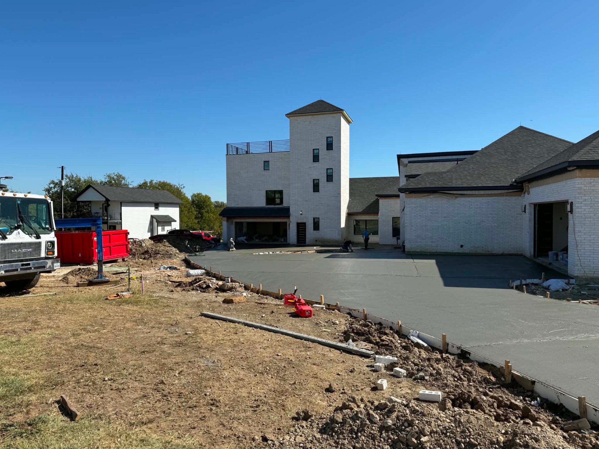 Estate Driveway Pour in Southlake, TX by Junior Concrete