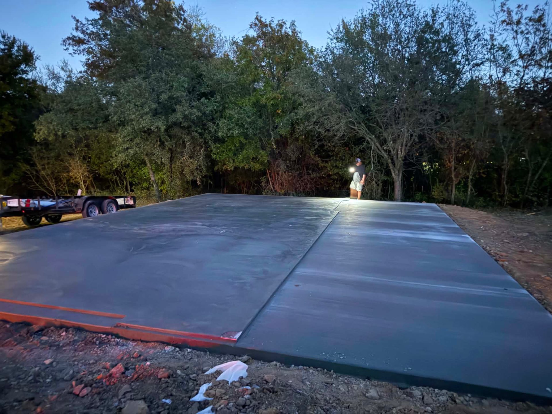 Oversized Shop Slab in Burleson, TX by Junior Concrete