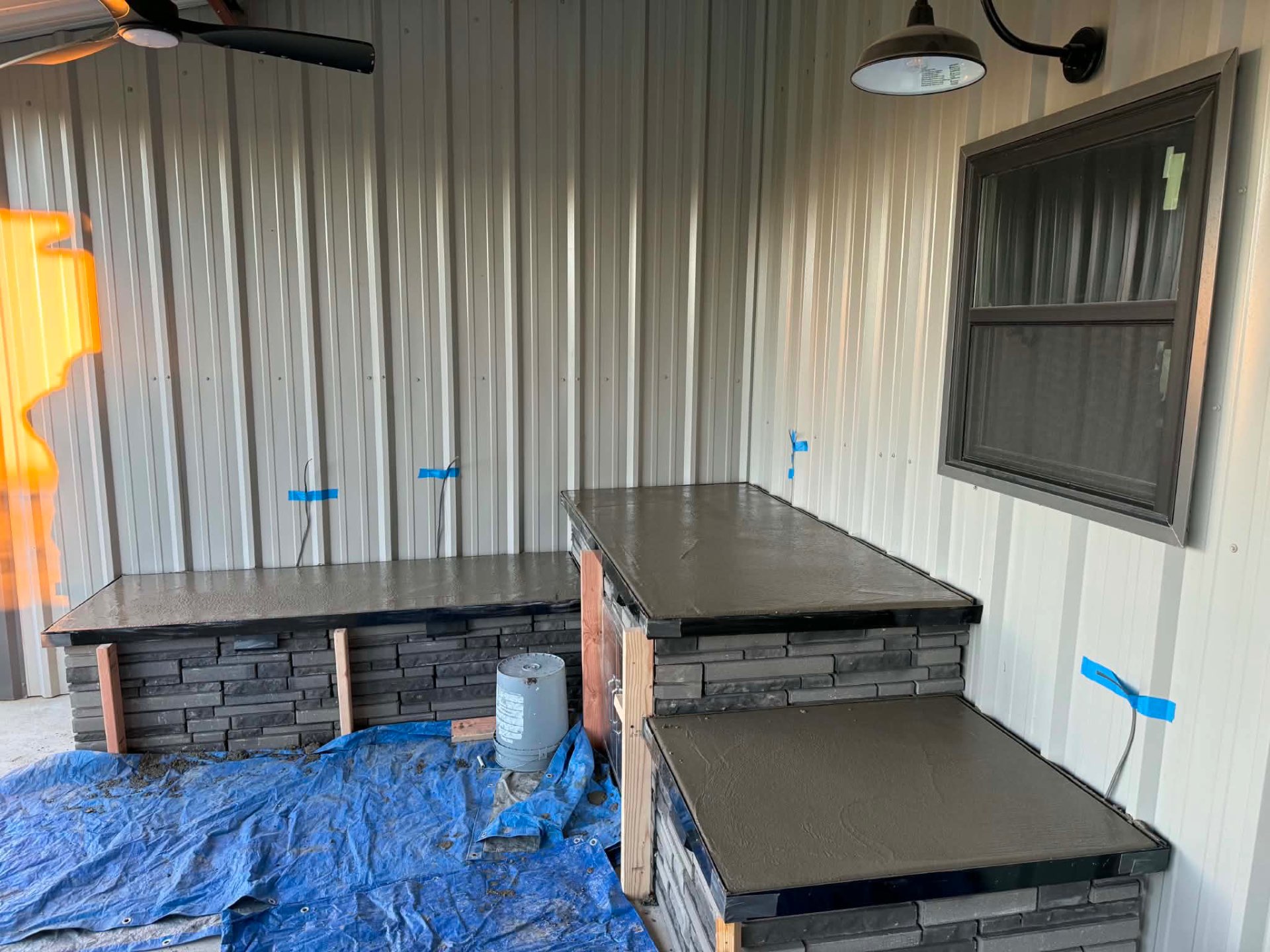 Outdoor Kitchen Counters in Fort Worth, TX by Junior Concrete