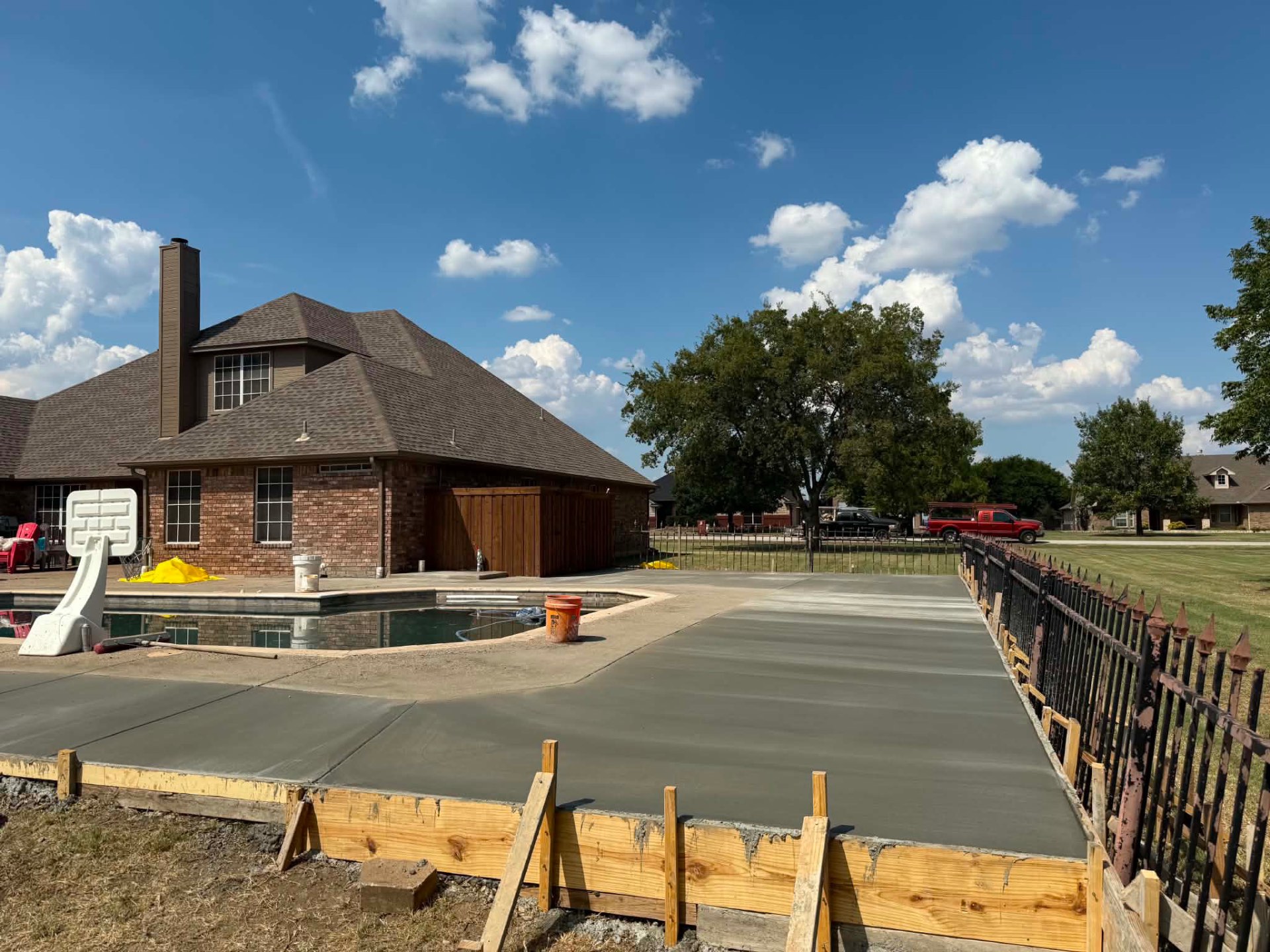 Pool Surround Deck in Mansfield, TX by Junior Concrete